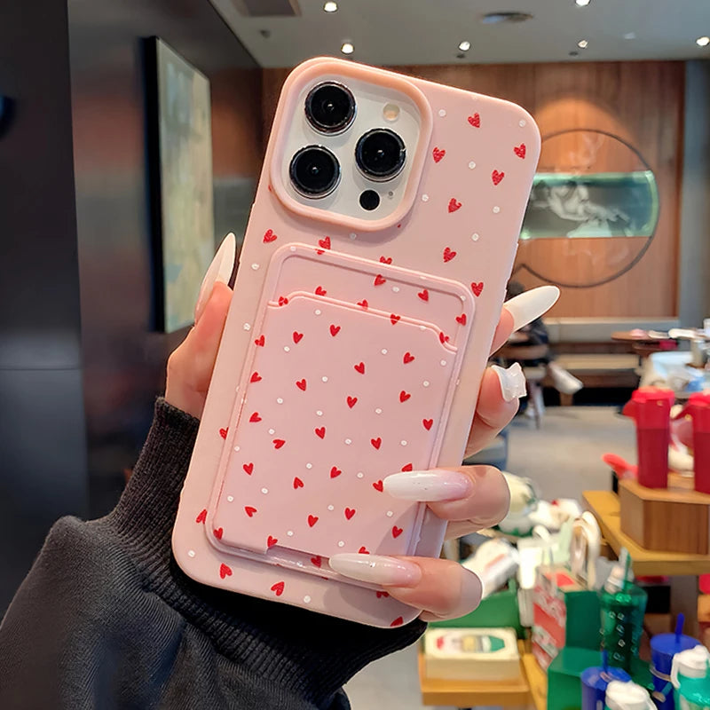 Card Slot Pocket Phone Case For iPhone