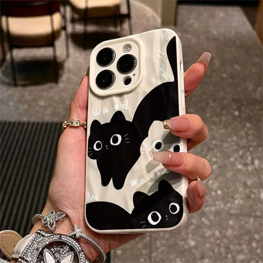 Black And White Kitten Graphic Phone Case For iPhone