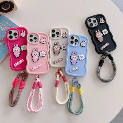 Cartoon Wrist Strap Phone Case for IPhone