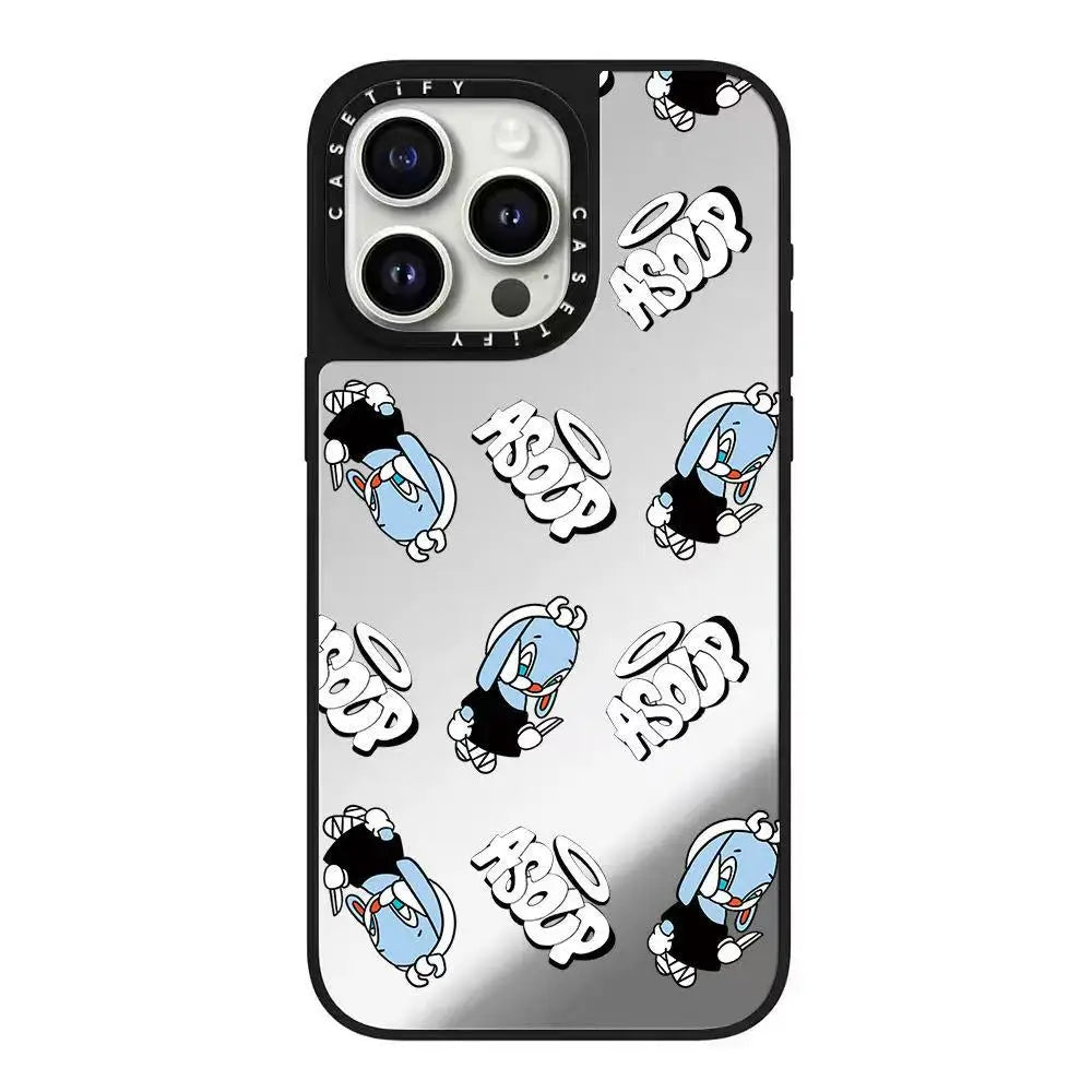 Adorable Happy Dog Apple Clear Mirror New Model Phone Case