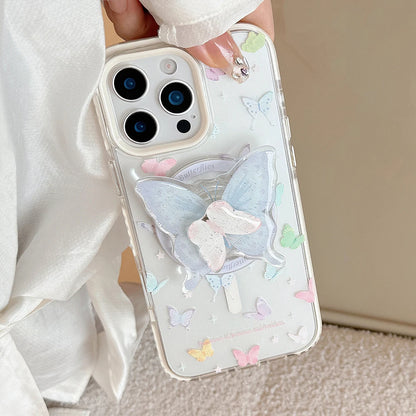 Cute Butterfly Rotation Magnetic Phone Case