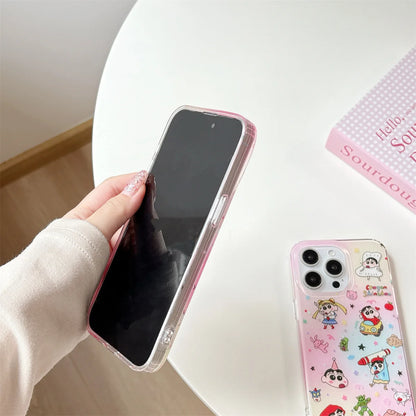 Pink And Cute Crayon Shin Chan Phone Case