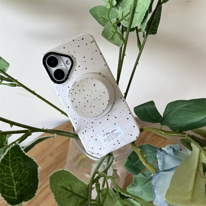 Cute Milk Yellow Splash Magnetic Circle Holder Phone Case
