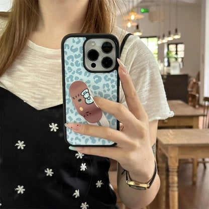 Leopard Pattern Stars Hello Kitty Phone Case