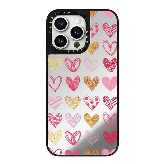 Caset Pink Heart Letter Phone Case