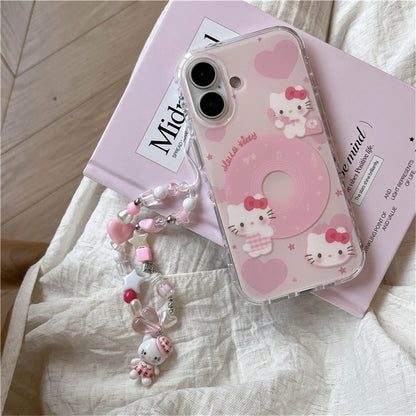 Fashion Cute Pink Kitty Cat Phone Case For iPhone