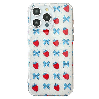 Cute Bowknot Lovely Strawberry Phone Case