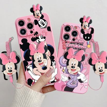 Cartoon Mickey Minnie Soft Phone Case