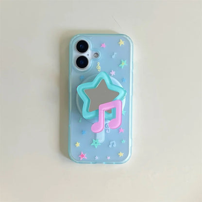 Creative Music Symbol Magnetic Stand Phone Case