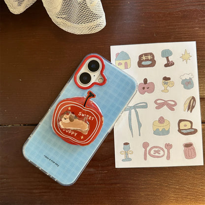 With Holder Magnetic Wireless Charging Phone Case