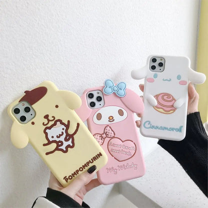 Cartoon My Melody Cinnamoroll Soft Silicone Phone Case
