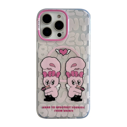 Cute Rabbit Magnetic Stand Holder Phone Case