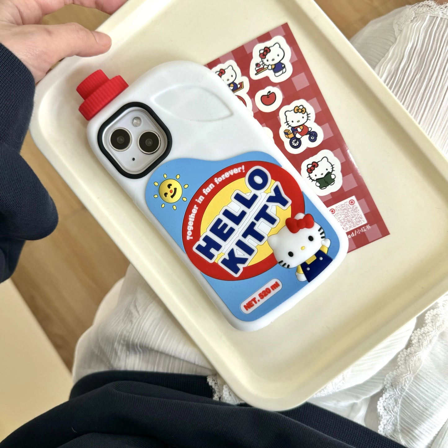 Funny Cartoon Washing Liquid Hello Kitty Phone Case