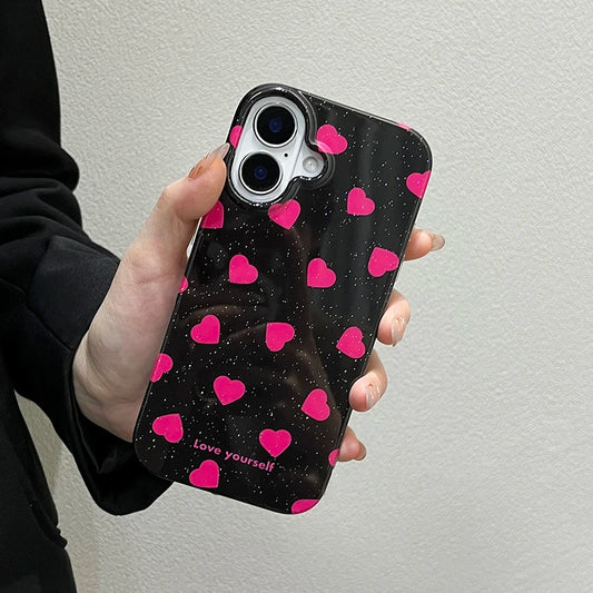 Fashion Rose Love Heart Phone Case