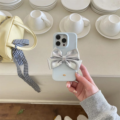 Luxury Silk Texture Skin Feel With Ribbon Phone Case