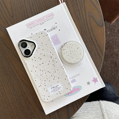 Cute Milk Yellow Splash Magnetic Circle Holder Phone Case