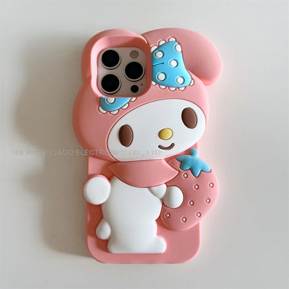 Cartoon My Melody Embrace Strawberries Phone Case