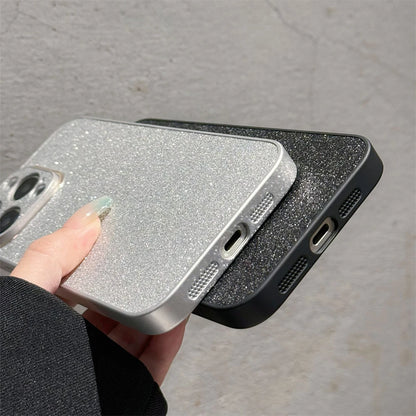 Luxury Bling Glitter Diamond Sequins Matte Phone Case For iPhone