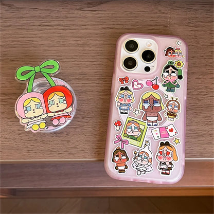 Cute Cartoon Cherry Girl Magnetic Phone Case