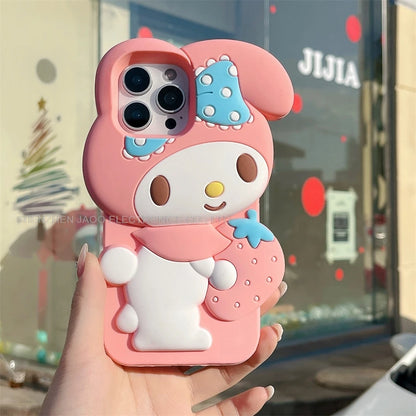 Cartoon My Melody Embrace Strawberries Phone Case