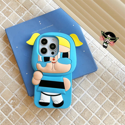 Cartoon Powerpuff Girls Silicone Phone Case