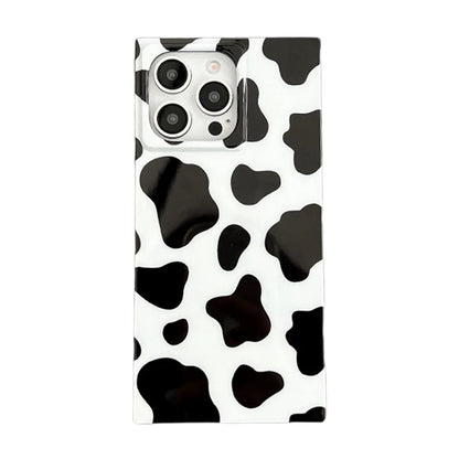 Fashion Cow Stripe Pattern Glossy Back Cover For iPhone