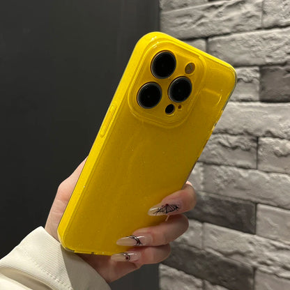 Bright Fluorscent Yellow Glitter Phone Case