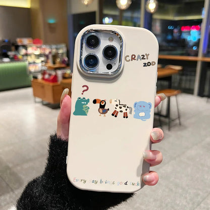 Black Cat Metal Lens Bumper Soft Silicone Cover Phone Case