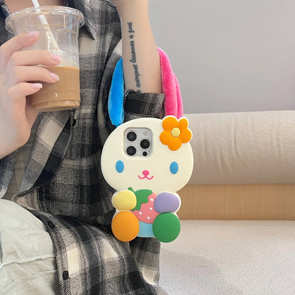 Cartoon Bunny Rainbow Rabbit Soft Silicone Phone Case