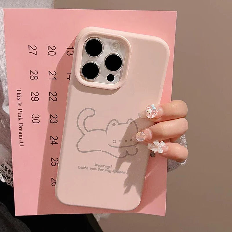 Happy Cute Kitten Puppy Compatible Phone Case