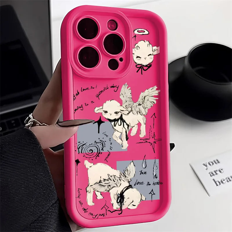 Angel Sheep Silicone Phone Case