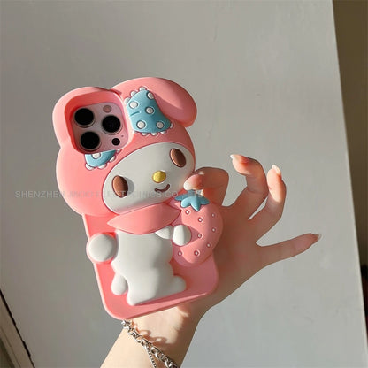 Cartoon My Melody Embrace Strawberries Phone Case