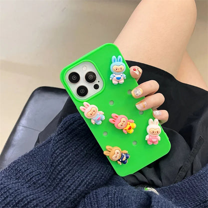 Cute Cartoon Silicone Shockproof Cover, For iPhone