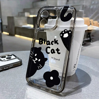Black Cat Liquid Silicone Phone Case