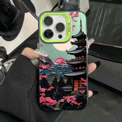 Japanese Scenery House Painted Phone Case For iPhone