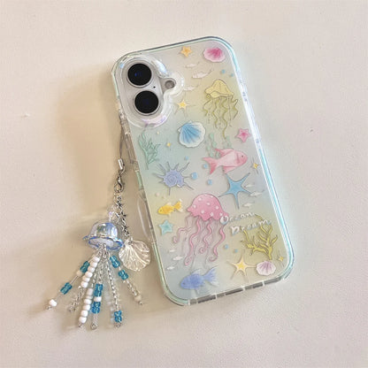 Dreamy Marine Creature Jellyfish Pendant Phone Case