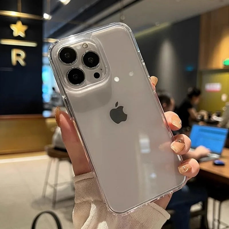 Luxury Transparent Soft Acrylic Phone Case For iPhone