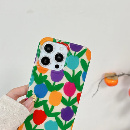 Cute Tulip Lovely Flower Pattern Phone Case