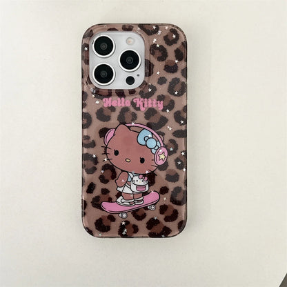 Cute Skateboard Black Kitty Cat Phone Case