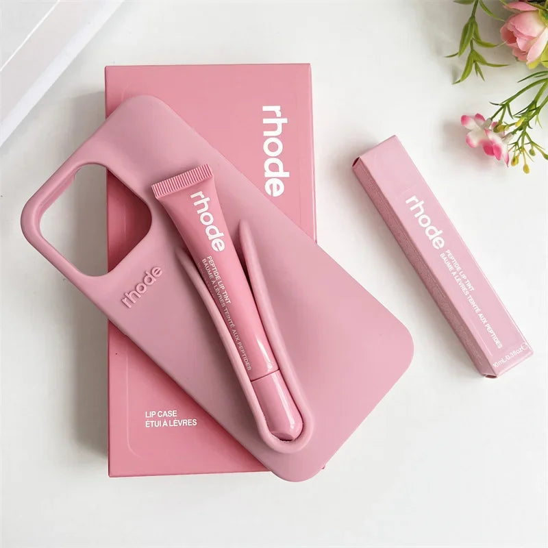 New Set Rhode With Lip Gloss iPhone Case And Box