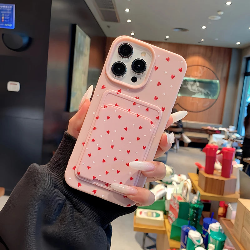 Card Slot Pocket Phone Case For iPhone