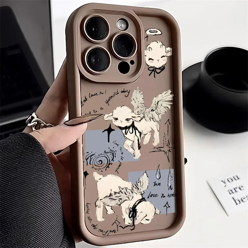 Angel Sheep Silicone Phone Case