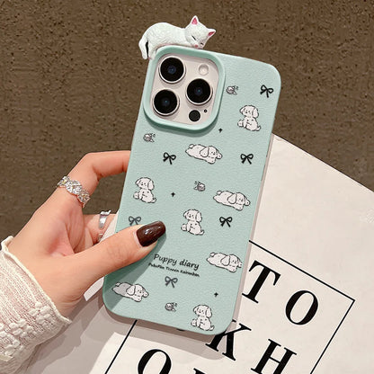 Cute Cartoon Puppy Phone Case For iPhone