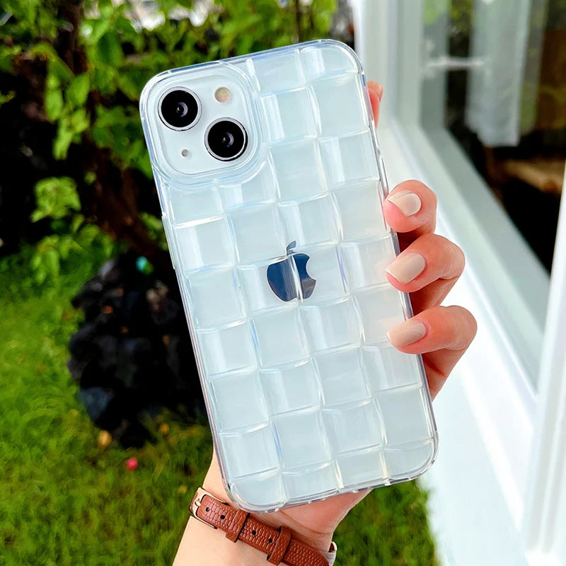 Stylish 3D Ice Cubes Soft Clear Phone Case