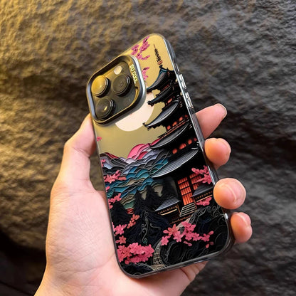 Japanese Scenery House Painted Phone Case For iPhone