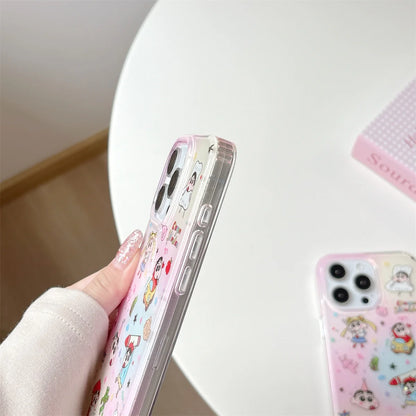 Pink And Cute Crayon Shin Chan Phone Case