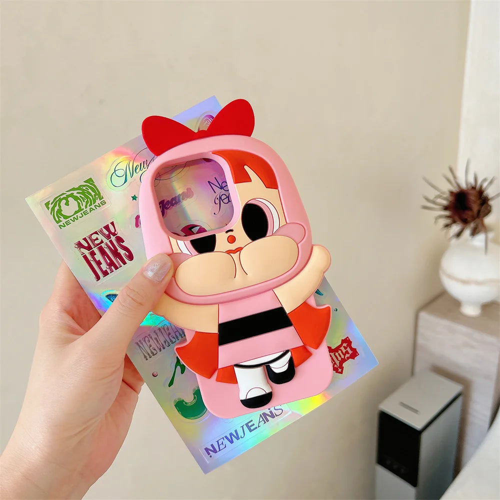 Cartoon Powerpuff Girls Silicone Phone Case