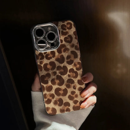 Y2K Leopard With Lanyard Phone Case For iPhone