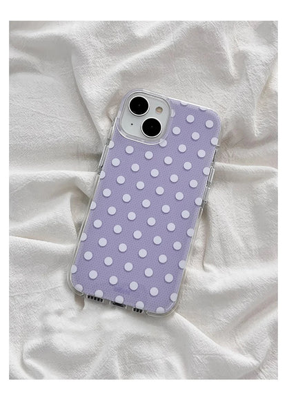 Candy Color Polka Dot Cute Phone Case
