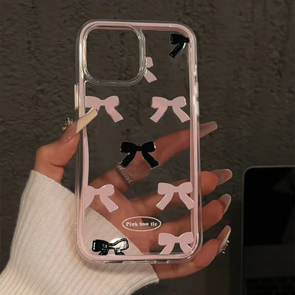 Fashion Pink Bow Knot Compatible Phone Case